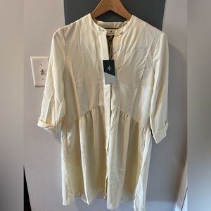 NWT Tuckernuck ivory silk royal dress xs